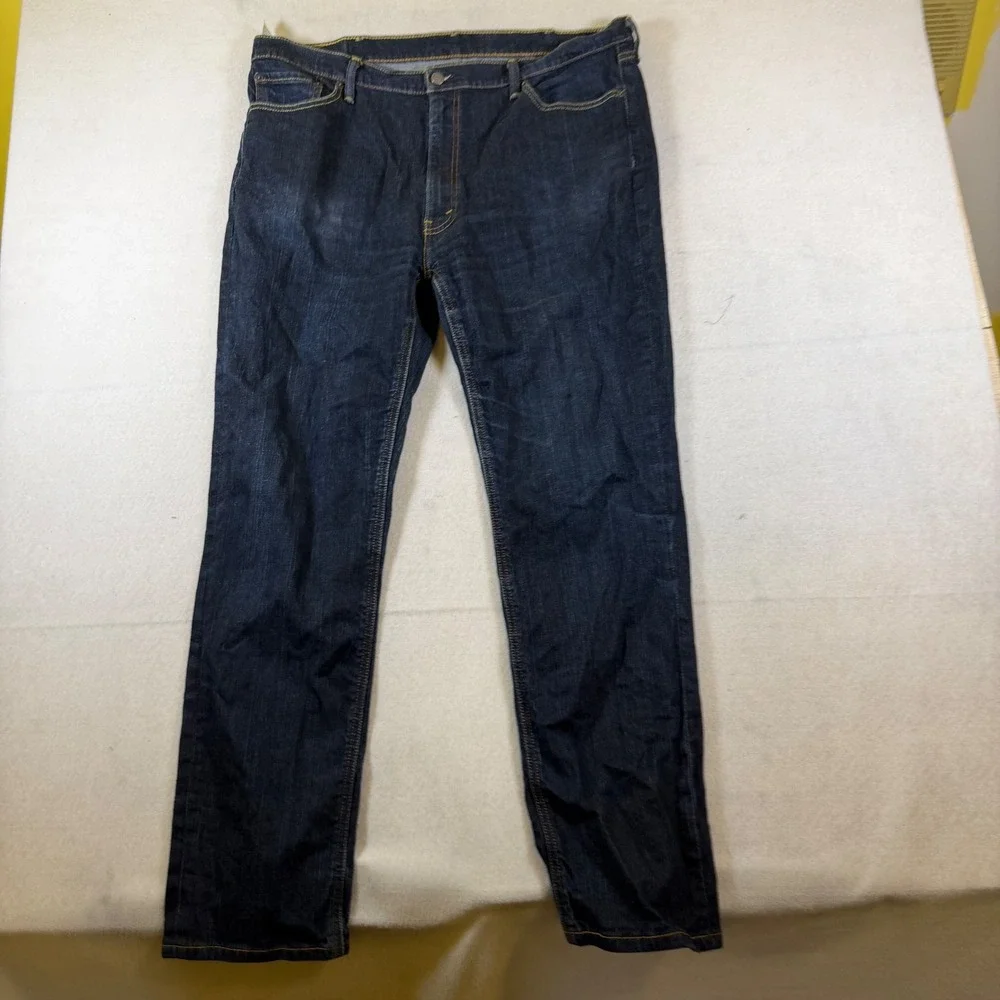 Levis 541 Athletic Taper Mens Jeans Dark Indigo‎ Blue Denim W42 L34 18757-0000